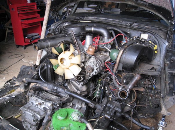 DSuper 5 work Citroen DSuper 5 hydraulic pipe work