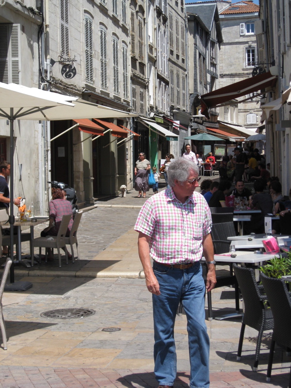 Street in La Rochelle Vieux Port La Rochelle Charente Maritme family gite holidays swimming pool classic car hire