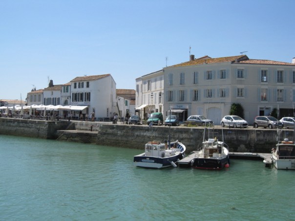 The harbour at St-Martin-de-Re Ile de Re St-Martin-de-Re Harbour Charente Maritime gite holidays classic car rentals