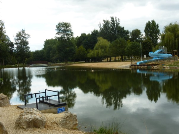 St Macoux swimming lake Poitou Charente family gite holidays Classic car hire